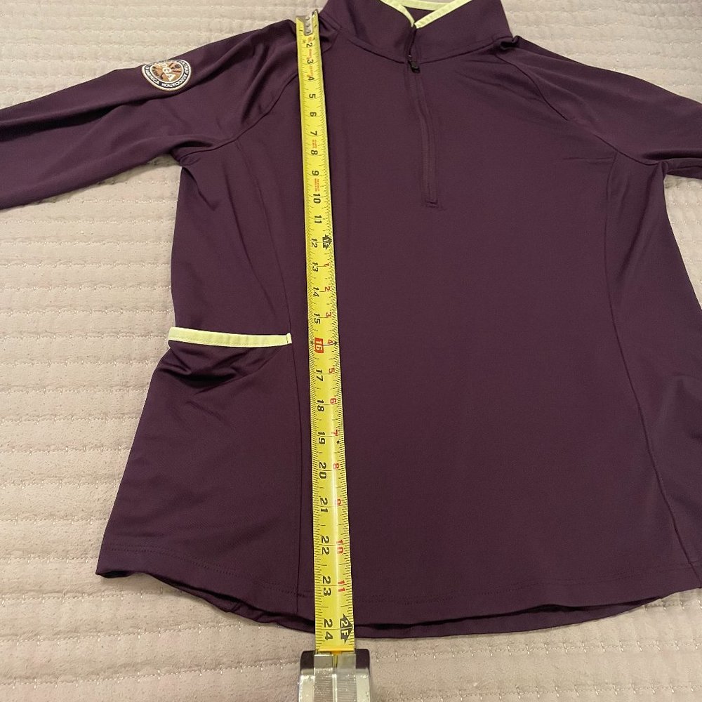 Under Armour PGA Golf Women's Purple Neon Yellow Dri-Fit Pullover Small - Picture 8 of 8